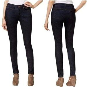 Eileen Fisher Dark Wash Mid Rise‎ Skinny Leg Denim Jeans Women's Size 2